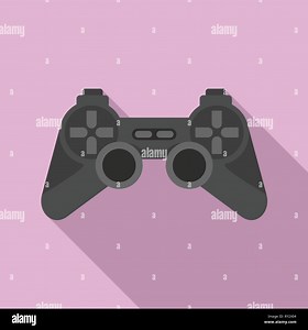 Plastic gamepad icon. Flat illustration of plastic gamepad vector icon for web design Stock Vector Image & Art - Alamy