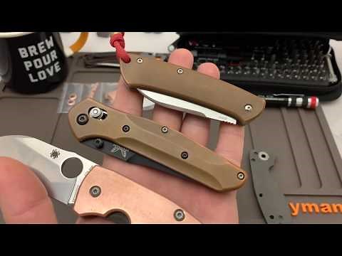 Aftermarket Scale Installation: Benchmade Mini Crooked River & Spyderco Techno 2