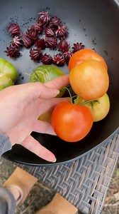 3.9K views · 145 reactions | Roselle & tomato harvest 﫶 #growyourownfood #gardenharvest #roselle #hibiscus #tomato #zone9garden | Gardeningwithtara | Facebook