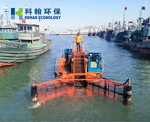 [Hot Item] Kehan Floating Waste Collecting Machine Trash Skimmer Boat