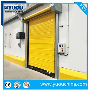 [Hot Item] Industrial Self Recovery Roller Shutter PVC Fabric Zipper Chill Storage High Speed Door