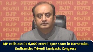 BJP calls out Rs 6,000 crore liquor scam in Karnataka, Sudhanshu Trivedi lambasts Congress