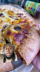 2.7M views · 77K reactions | Jerk chicken stuffing into the crust?! Add some cheese in the crust too and I’m taking a nap indefinitely  #reels #humor #explore #food #foodie #reaction #instagood | Joseph Davis II | Facebook