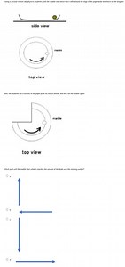 During a circular motion lab, physicists students push the marb... | Filo