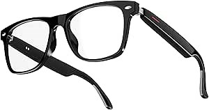 Smart Glasses, Bluetooth Audio Glasses for Women and Man, Built-in Open-Ear Dual Stereo Mic & Speakers, Sunglasses with Blue Light Filter & UV Pretection Polarized Lenses, E13-C