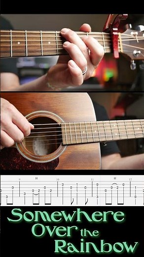 EASY | Somewhere Over the Rainbow (Acoustic Fingerstyle) w TAB #acoustic #guitar #fingerstyle #tabs