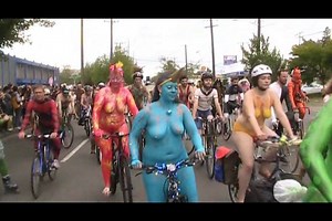 2012 Fremont Solstice Cyclists: Riding In The Parade Painted Head To Toe (Part 2)