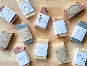 Mini Wedding Soap Favors: Custom Labels, Bridal Shower Baby Shower Guest Soaps - Etsy