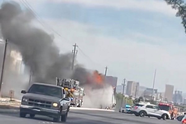 Two killed in fiery North Las Vegas crash