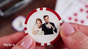 Custom UV Printed Poker Chips with Logo, Photo, or Text — Personalized Casino Tokens for Events, Weddings, Parties, Promotions, or Golf Markers (Green)