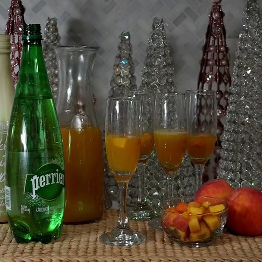 Bella Bellini - Sparkling Peach Mocktail Recipe