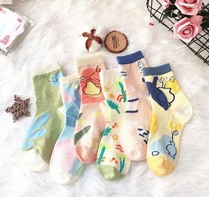 [Hot Item] Women Winter Socks Cotton Warm Cute Colorful Crew Dress Ankle Socks for Ladies