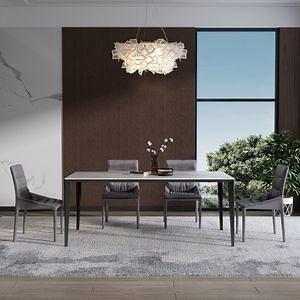 [Hot Item] Manufacturer High Quality Modern Simple Rectangle Restaurant Furniture Table Dining Set