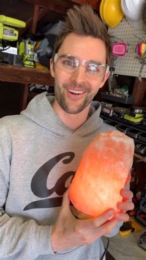 Melting a Himilayan Salt Lamp Into A Sword! #himalayansalt #saltlife #himalayas #science | Nick Uhas