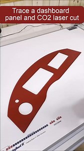 Trace a dashboard panel create ADXF vector file, cut a new panel with CO2 laser CNC machine, and compare the old to new. This panel was traced used in logic trace to define the outline and cut shapes, the DXF file loaded into vectric and then cut with a laser CNC machine. Very quickly we had a new piece ready to use #Fabrication #machineshop #CNC #lasercutting #plasmacutting | The Logic Group