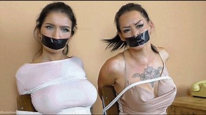Kat & Tatti in: Private Eye Beauties All Waylaid by the Handkerchief MadMan - No OutBound Calls, Ladies! (Lost Tape Cut) (HD) | Clips4sale