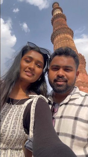 Mini vlog 15❣️Delhi 1st day eppadi pochu 🤔👌🏻 #minivlog #tamil #delhi #couple #travel