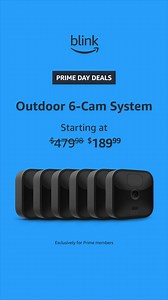 Get more, save more with up to 60% off our wire-free Outdoor smart security camera systems! 🎉 While supplies last. | Blink