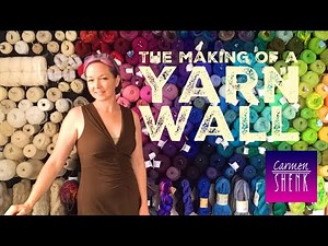 Making a Yarn Wall ~ My Weaving Studio Makeover! ~ Yarn Storage for Weavers