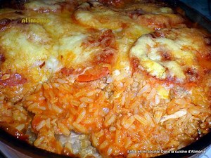 Gratin de arroz - receta de gratin de riz