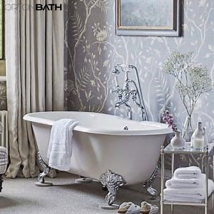 [Hot Item] Ortonbath Custom Adult Luxury Soaking Acrylic Enameled Cast Iron Traditional Clawfoot Bathroom Tub Cheap Price Bath Tub Freestanding Bathtub