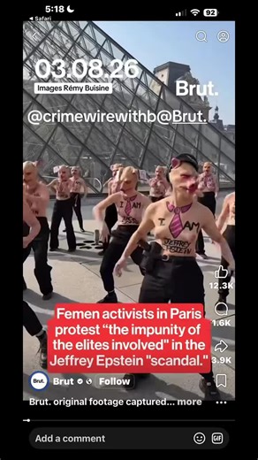 FEMEN Topless Protest (March 2026) The Action: Activists from the feminist group FEMEN held a topless,