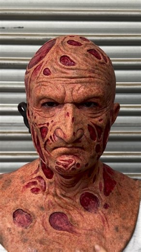 Moonstruck Studios | Putting on the new part 1 Freddy Krueger silicone mask #halloweencostume #freddykrueger #cosplay #halloweenmask #siliconemask | Instagram