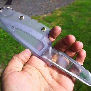 Making Transparent Skeleton Knife | Bored Panda Art