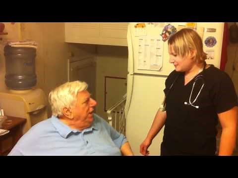UNCENSORED SuperPop! HATES the visiting nurse! Crazy old grandpa gets mad!