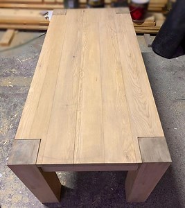 Handmade Solid Wood Parsons Dining Table: Custom Outdoor Furniture - Etsy Canada