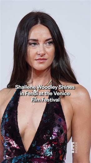 Shailene Woodley shined in a fully sequined Fendi gown
