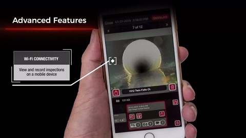RIDGID SeeSnake Compact2 Reel w/ Self Leveling Sewer Camera Plus CS6x Versa Digital Recording Monitor, 1 18V Battery, Charger 65103