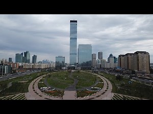 Абу Даби Плаза, Казахстан, город Астана (Abu Dhabi Plaza, Kazakhstan, Astana city) с Дрона