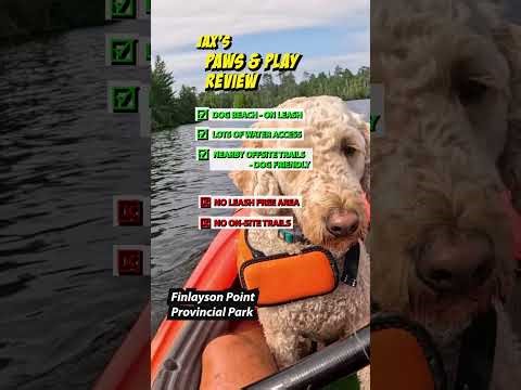 Jax's Paws & Play Review - Finlayson Point Provincial Park #shorts #rvlife #dogfriendly