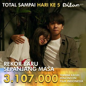 Lebih 3 Juta orang sudah nonton Film Dilan 1991 dalam tempo lima hari ini. Rekor jumlah penonton tampaknya masih akan terus berlanjut. Yuk yang belum nonton Dilan 1991 kita ke bioskop -- #dilan1991 #detikhot | detikhot | Facebook