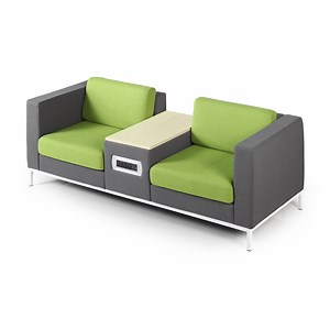 [Hot Item] Europe Style Reception Sofa with Coffee Table for Visitors Waiting Area