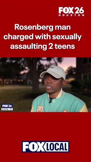 A Rosenberg man faces three felony sexual assault charges following an alleged June incident involving two underage teens, with additional scrutiny arising from a recent prostitution arrest in a neighboring county. FULL STORY: https://www.fox26houston.com/news/rosenberg-man-charged-sexually-assaulting-2-teens | FOX 26 Houston
