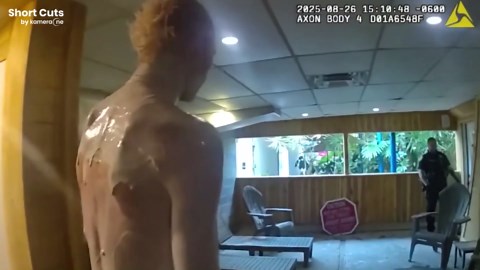 Mud-covered fraudster in speedo leads Colorado police on slippery chase