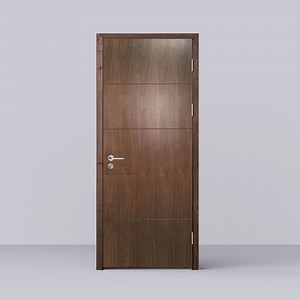 [Hot Item] Top Level Quality Black Walnut Wooden Door with Clear Lacquer Finish