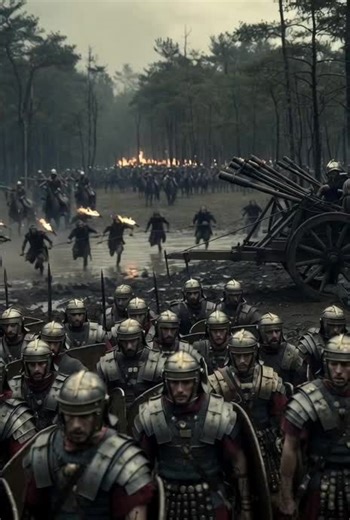 ⚔️🌲 Roman Legions Ambushed in the Swamp #romanlegion #ancientrome #barbarianattack #cinematic #history@Cine Ai Studio Epic Sound