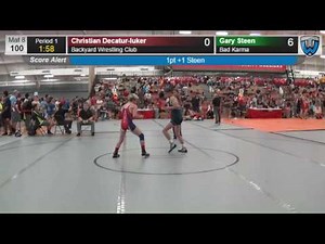 1262 Cadet Men 100 Christian Decatur luker Backyard Wrestling Club vs Gary Steen Bad Karma 414191710