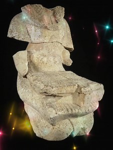 statue (fragment) man (kneeling, loincloth, shirt with pleated sleeves, cuffed wig, carrying rack, offering table); missing head #adminaishaconny | Ancient EGYPT - مصر القديمة | Facebook