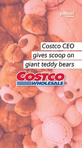 Costco Wholesale CEO Craig Jelinek gives Yahoo Finance Editor-at-Large Brian Sozzi the scoop on the retailer’s giant 93 inch plush teddy bears. Costco Wholesale was named Yahoo Finance’s Company of the Year for 2022. https://yhoo.it/3VInKcu #yahoofinance #costco #retail #shopping #gifts | Yahoo Finance | Facebook
