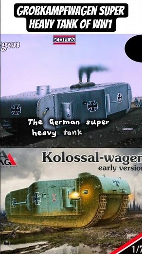 The Großkampfwagen or super heavy K-Wagen Tank never made it out of the factory in #WW1