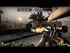 Left 4 Dead 2 Survival mode THE BRIDGE GOLD MEDAL