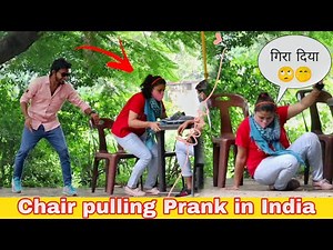 Chair pulling prank in India ( part -- 3) || dr prank || CHAIR PULLING PRANK