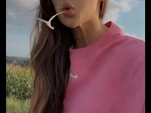 HOT GIRL SPITTING LOOGIES 3X.