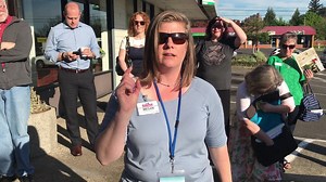 Megan Stilson with Costco gives a shout out to the Tigard Chamber of Commerce. | Tigard Chamber of Commerce