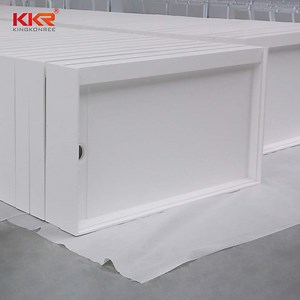 [Hot Item] Square Acrylic Resin Stone Solid Surface Shower Tray