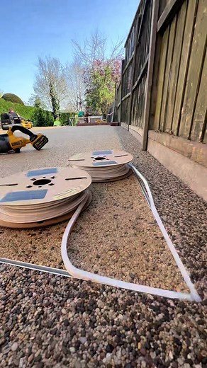 Who’s ready to see the lights switched on 😎 . #outdoorliving #resin #ledlights #dewalt #orko